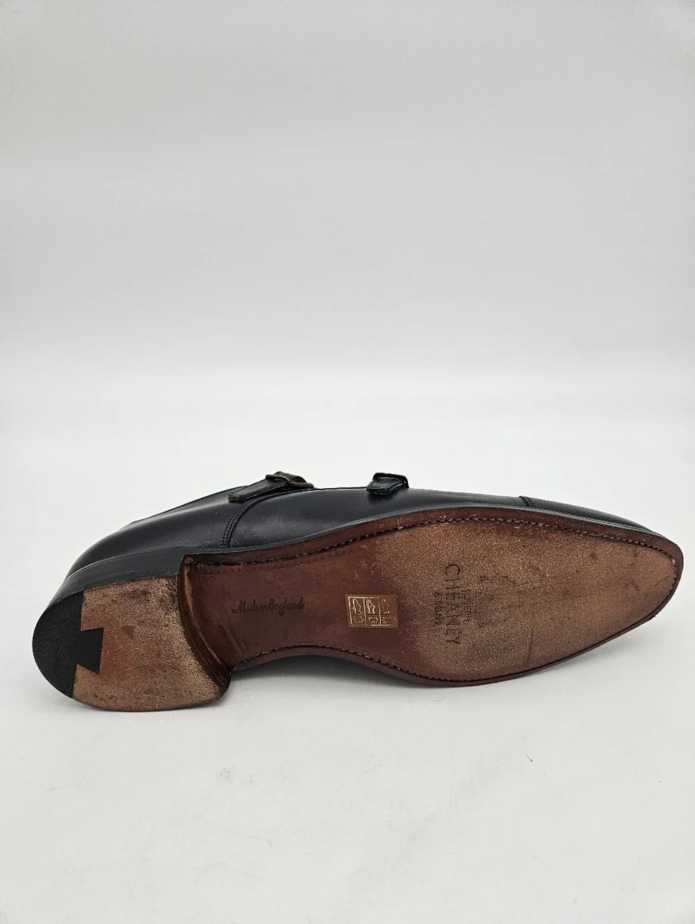Joseph Cheaney Double Monk Buckle Black Shoes Men US Sz 11 Made in England